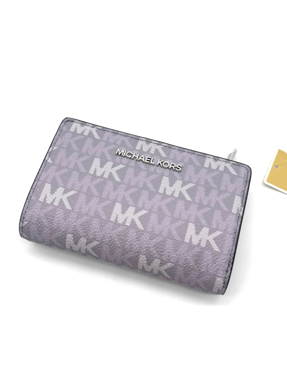 Michael Kors Medium Jet Set Travel Zip Chain Bifold Wallet - Lilac
